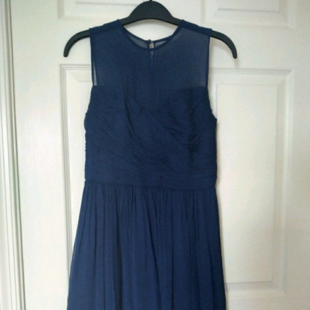 Silk J. Crew Bridesmaids Dress Navy
